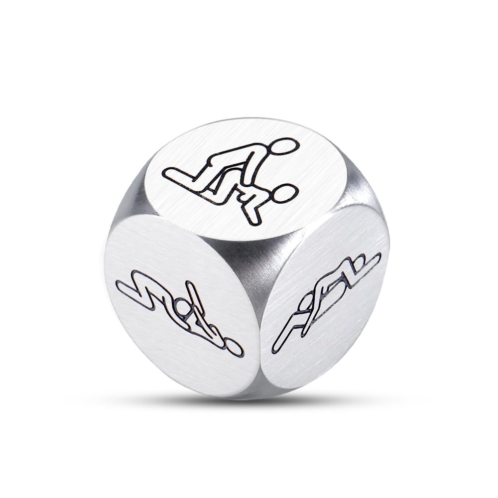 10 Year Anniversary Tin Gifts, Stocking Stuffer for Adults Date Night Funny Dice for Boyfriend Decision Dice Couple for Husband Couple Gift Bedroom Game for Women Men Wedding Anniversary