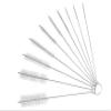 10Pcs White Long Straw Brush, Nylon Pipe Tube Cleaner 8-ihch 10 Different Diameters Set, Long Straw Brush for Sippy Cup, Brush Drinking Straw Cleaning Brush,Brushes,Cleaning Tools view 1