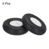 MECCANIXITY RC Airplane Wheels 4.53" OD RC Airplane,Aircraft PU Sponge Wheels,Tire Tail Wheel RC Aircraft Foam Wheel Replacement for DIY RC Model Plane Aircraft Pack of 4 view 3