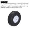 MECCANIXITY RC Airplane Wheels 1.5" OD RC Airplane,Aircraft PU Sponge Wheels,Tire Tail Wheel RC Aircraft Foam Wheel Replacement for DIY RC Model Plane Aircraft Pack of 4 view 4