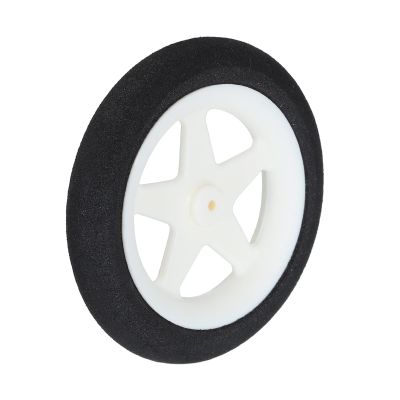 MECCANIXITY RC Airplane Wheels OD 2.36" xID 0.08",White RC Airplane Aircraft Sponge Wheels RC Aircraft Foam Wheel Replacement for DIY RC Model Plane Aircraft,Pack of 1