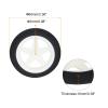 MECCANIXITY RC Airplane Wheels OD 2.36" xID 0.08",White RC Airplane Aircraft Sponge Wheels RC Aircraft Foam Wheel Replacement for DIY RC Model Plane Aircraft,Pack of 1 view 2