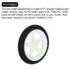 MECCANIXITY RC Airplane Wheels OD 2.36" xID 0.08",White RC Airplane Aircraft Sponge Wheels RC Aircraft Foam Wheel Replacement for DIY RC Model Plane Aircraft,Pack of 1 view 4