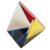 Dilwe Optical Crystal Photography Prism Set, Pyramid Iridescent Suncatcher, Rainbow Color Prism Glass Pyramid Desk Ornament, Cube Color Prism for Home Office (50MM) view 2