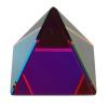 Dilwe Optical Crystal Photography Prism Set, Pyramid Iridescent Suncatcher, Rainbow Color Prism Glass Pyramid Desk Ornament, Cube Color Prism for Home Office (50MM) view 4