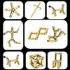 WQWQUU Fidget Pen, Magnetic Fidget Toy, Decompression Magnetic Pen, Relieve Pressure Novel Toy Gifts for Kids or Friends! (Golden) view 2