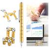 WQWQUU Fidget Pen, Magnetic Fidget Toy, Decompression Magnetic Pen, Relieve Pressure Novel Toy Gifts for Kids or Friends! (Golden) view 3
