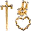 WQWQUU Fidget Pen, Magnetic Fidget Toy, Decompression Magnetic Pen, Relieve Pressure Novel Toy Gifts for Kids or Friends! (Golden) view 4
