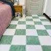 10 Piece Plush Patchwork Foam Floor Mat, 12"" X12 Thick Kids Interlocking Floor Carpet Squares, Plush Puzzle Foam Floor Mat, Fluffy Puzzle Area Rug Game Pad (Pink) view 4