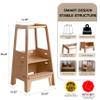 AVDAR Toddler Standing Tower Wooden Toddler Stool for Kitchen Adjustable, Winner 2023 of Contemporary Good Design, Montessori Kitchen Tools view 3