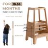 AVDAR Toddler Standing Tower Wooden Toddler Stool for Kitchen Adjustable, Winner 2023 of Contemporary Good Design, Montessori Kitchen Tools view 4