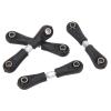 Pilipane Aluminum Turnbuckle Pull Rod Steering Linkages Arm Tie Rod Ends Servo, 4Pcs Steering Tie Rod Set Black Metal, Compatible with Himoto RedCat Racing 1/10 On Road RC Car (42 50) view 3