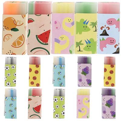3Pcs Random Color Cute Fruit Erasers, Fun Food Pencil Erasers for Supplies Prize Gifts Party Favors, Drawing and Painting Supplies