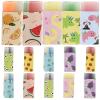 3Pcs Random Color Cute Fruit Erasers, Fun Food Pencil Erasers for Supplies Prize Gifts Party Favors, Drawing and Painting Supplies view 1