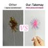 10PCS Foil Firework Cupcake Toppers, Takemay Happy Birthday Cake Toppers, Sparkle Tinsel Flower Drink Stirrers Cocktail Food Fruit Toothpicks for Party Birthday Wedding Ceremony view 3