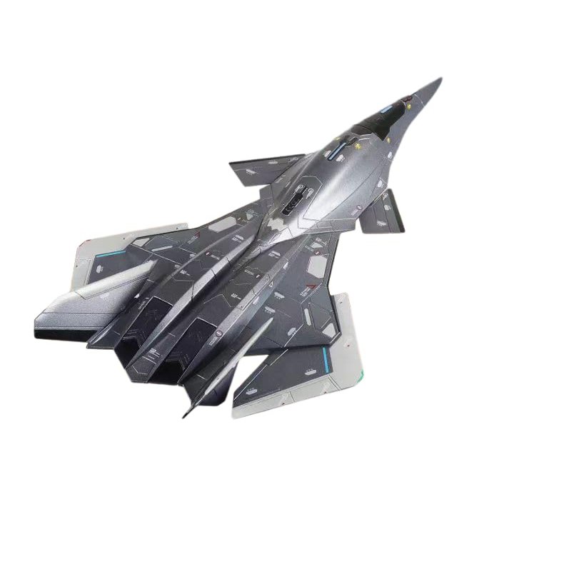 Generic Baidi Air Space Fighter Aircraft Model 1:50, Plastic, Grey, Model Aircraft, Tabletop, Military, Birthday, New in Stock