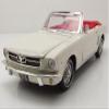 1964 1/2 Convertible White with Red Interior 007 "Goldfinger (1964) Movie Collection Series 1/18 Diecast Model Car by Motormax 79833JB view 1