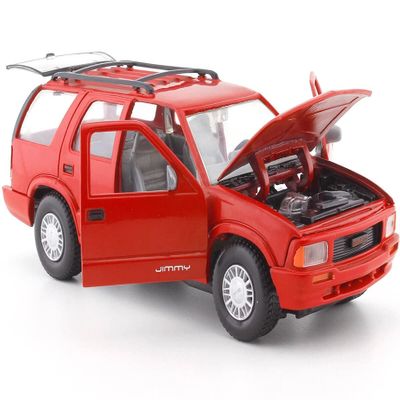 1994 Jimmy with Roof Rack Red Timeless Legends Series 1/24 Diecast Model Car by Motormax 73206r