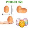 Chochkees Wooden Fake Eggs 12-Pack, Life Size Brown Eggs, Perfect for Easter Crafts, Dcor and Egg Hunts, 2.3" Inches view 3