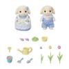 Calico Critters Blossom Gardening Set - Features Flora Rabbit Sister & Brother - Plant, Water, & Bloom with Your Adorable Critters! view 4