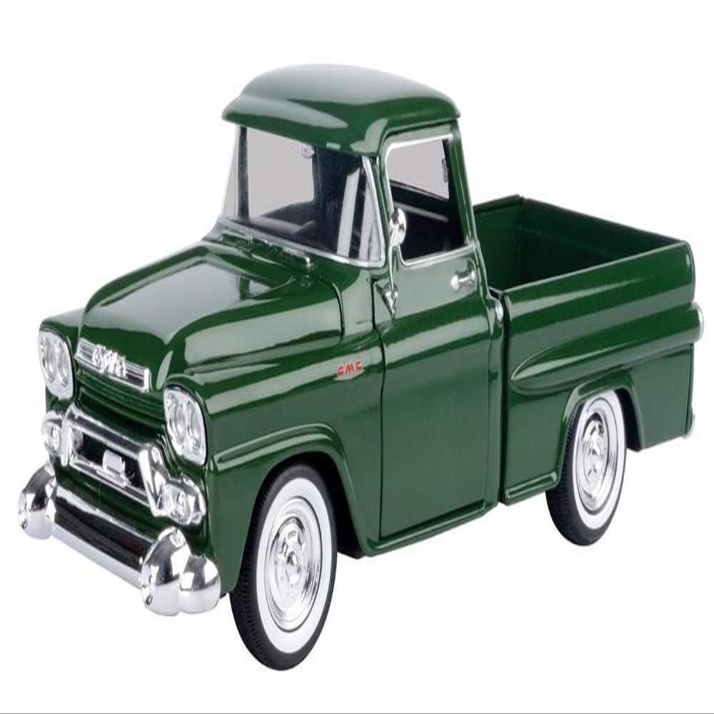 1958 100 Wideside Pickup Truck Green Timeless Legends Series 1/24 Diecast Model Car by Motormax 79385GRN
