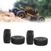 1.9 Inch RC Crawler Tire Rubber Tire with Aluminum Alloy Rim for SCX10 1/10 Crawlers Cars (#4) view 3