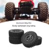 1.9 Inch RC Crawler Tire Rubber Tire with Aluminum Alloy Rim for SCX10 1/10 Crawlers Cars (#4) view 4