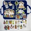 Mini Easter Deluxe Felt Set Bible Flannel Board Stories 40 Pieces + Flannel Board + Activity Pages Story He Has Risen Last Supper Crucifixion Resurrection Triumphant Entry Trial Gethsemane view 3