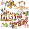 Mini Easter Deluxe Felt Set Bible Flannel Board Stories 40 Pieces + Flannel Board + Activity Pages Story He Has Risen Last Supper Crucifixion Resurrection Triumphant Entry Trial Gethsemane view 4