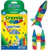 CreateOn Crayola Mini Magnetic PIP-Tiles, Bold Colors - Building Set for Kids, Magnetic Building Toys for Kids, STEM Travel Toys for Boys and Girls Ages 3+, 24-Piece Set (Bold) view 1