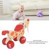 Push Pull Toy Puppy Walk Along Pull Wooden Hound Dog Walk A Long Puppy Wooden Pull Toy for Walking Toddlers (Type 1) view 2