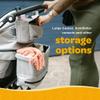 Larktale Caravan Coupe Quad, Compact Stroller Wagon with Reclining Seats for 4 Kids, Gray/Green view 4