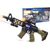 JOCOUNY Toy Machine Gun Light Up Toy with LED Lights & Sound Effect & Barrel Telescopic Actions, Pretend Play Props Toy Guns, Gifts for Boys Kids (Batteries Not Included) (JQ211) view 1