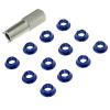 VERBANA 12PCS Radio Control Switch Color Nut Kit Spare Part for Futaba Control Transmitter Accessories Part (Color : 12PCS Blue) view 1