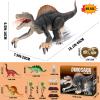 MAMABOO Remote Control Dinosaur Toys for Boys Electronic RC Spray Raptor Toy Walking Roaring Jurassic Spinosaurus Realistic 18.1" Dino Rechargeable Birthday Gift for Kids 3 4 5 6 7 8 view 2