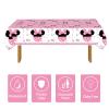 118 Pcs Pink 1st Birthday Party Supplies Girls One Paper Plates Napkins Cups Forks Tablecloth Banner for Girl's 1st Birthday Baby Shower Party Decorations, Serve 20 view 4