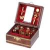 Abaodam 1pc Mini Jewelry Box Adornment for Dollhouse Decor Chic Miniature Dressing Box for Collectors and Craft Enthusiasts Realistic Bedroom Accessory view 1