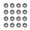 16PCS Metal Ball Bearings Kit Compatible for Tamiya 2WDH BBX BB01 1/10 RC Crawler Car Upgrade Accessories(Black) view 1
