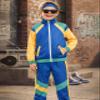 Nenahot Kids 80s Tracksuit Hip Hop Costume Retro Sportswear Sets 80s Colorblock Jacket Outfits for Boys Girls view 3