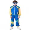 Nenahot Kids 80s Tracksuit Hip Hop Costume Retro Sportswear Sets 80s Colorblock Jacket Outfits for Boys Girls view 4