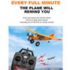 XMFLFH Quad Channel M7 Off-Road RC Airplane 2.4G Brushless Fixed Wing EPP RC Aircraft 3D/6G Aerobatic Outdoor Remote Helicopter Easy to Fly for Beginners (Detachable to Carry) (Yellow) view 3