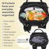 RUVALINO Diaper Bag Backpack-Multifunction Baby Travel Bag with Changing pad, Insulated Bottle Holders & Pacifier Case, Large Capacity, Waterproof, Black Leopard view 4