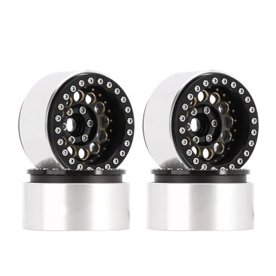 AMLIK RC Car Accessories Compatible with SCX10 for TRX4 for VS4-10 for Gen8 153g Super Heavy Brass & Aluminum Deep Dish 1.9" Beadlock Wheel Rim for 1/10 RC Crawler (W1957) (Color : 1)