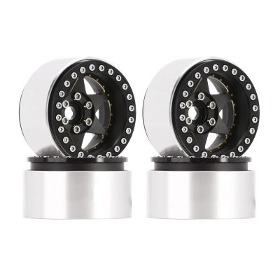 AMLIK RC Car Accessories Compatible with SCX10 for TRX4 for VS4-10 for Gen8 143g Super Heavy Brass & Aluminum Deep Dish 1.9" Beadlock Wheel Rim for 1/10 RC Crawler (W1958) (Color : 1)