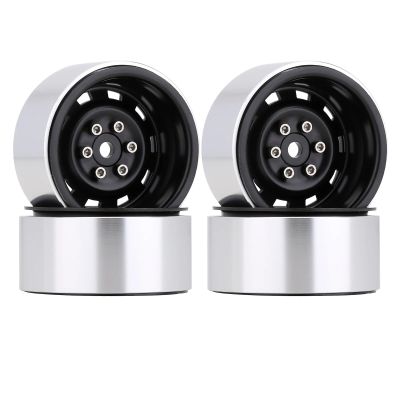 CALFEE Upgrade Parts Compatible with Axial for SCX10 90046 for TRX4 Deep Dish 1.9 Bead Lock Wheel Rim Negative Offset 8.9mm Metal Hub for 1/10 RC Crawler Car (W1941)