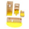 Abaodam 1Set Miniature Dollhouse Bathroom Furniture Safe Mini Tub and Toilet Adornments for DIY Home Decor Boy Girl Model House Accessories and Photo Props view 1
