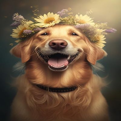 1000 Piece Puzzles for Adult & Friend-Golden Retriever Dogs Jigsaw Puzzle - Animal Puzzles, Educational Toys DIY Collectibles, for Home Decor Wall Decor - Comes with Poster