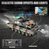 Supdex 1/24 RC Battle Tank Set, Remote Control Russian T90 and German Leopard II Tank Model That Shoots for Kids and Adults, 2.4Ghz Army Toy for Boys 6+ Year Old with Smoke, Sound Effects and Lights view 3