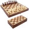 28.8X28.8Cm Wood Folding Portable Chessboard for Adults Educational Thinking Toy for Children Training and Learning for Students and Beginners view 4