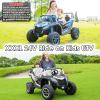 NEWQIDA XXXL 24V 2 Seater Ride On Toys for Big Kids Off-Road Buggy UTV Childrens Electric Car Side by Side 4x4 Ride On Truck Max 220lbs for Boys Girls, Up to 5.6 MPH, Remote, Music, Large Seat, Blue view 2
